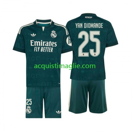 Divisa di Calcio Real Madrid Yan Diomande 25 Bambino Trasferta 2026/2027